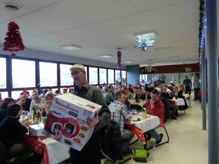 David, Vainqueur de la tombola du repas de noël du CE 2014